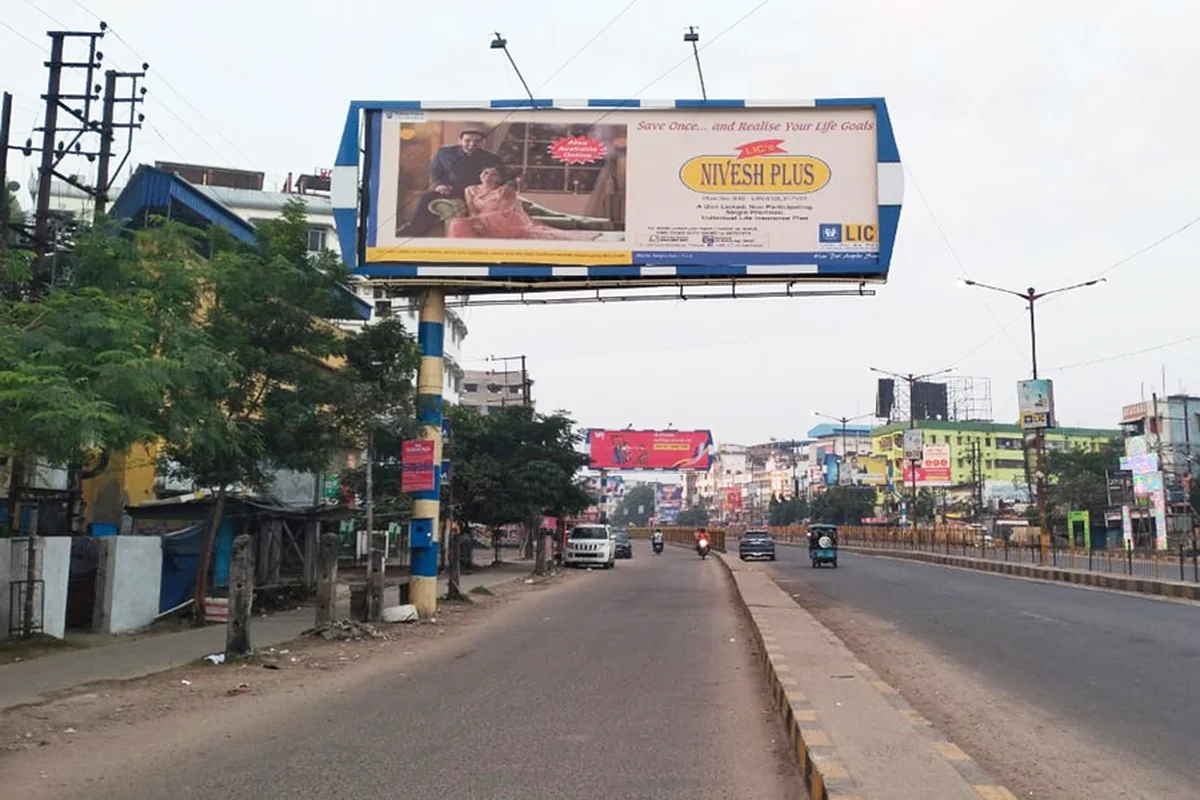 Malda Town - Board 01 - NEAR MALDA RATHBARI MORE - View 1 (30'X10', FRONT-LIT, Both Side)