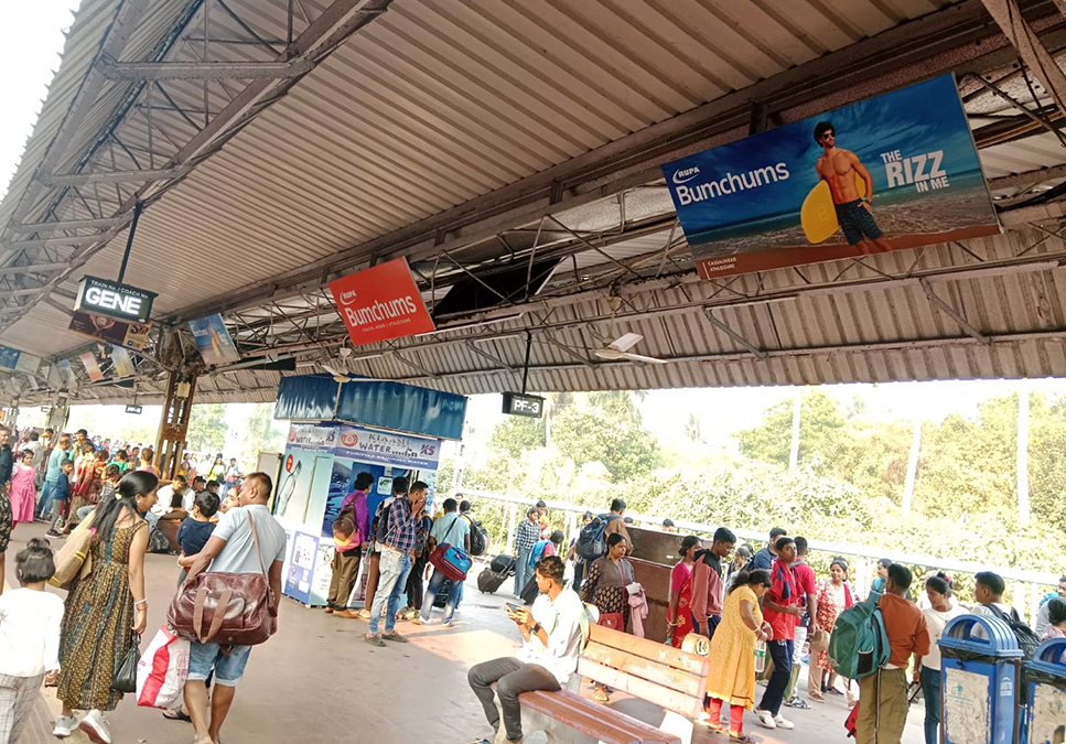 Digha Station - Platform 3 Overhead Passenger Branding